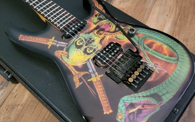 ESP George Lynch Skull And Snakes Graphics Japan RARE FIRST YEAR Original W/HSC